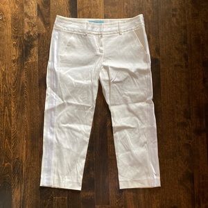 Marciano White Capris with Side Trim